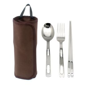 Outdoor Tableware Set Camping Barbecue Tableware Picnic Bag (Type: Style A, Color: As pic show)
